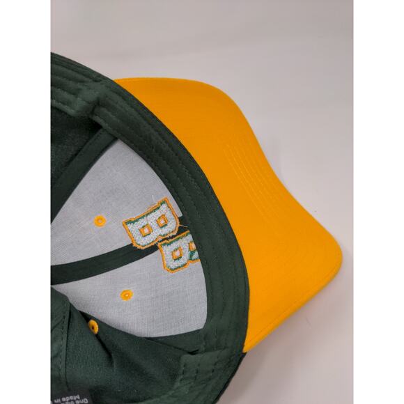 OTTO Strapback Hat Embroidered BB Logo OSFM Green Yellow Adjustable - Picture 9 of 10